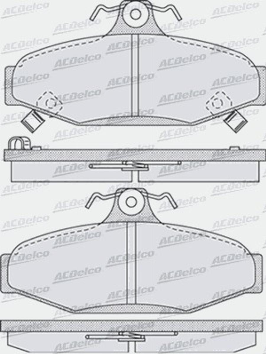 ACDelco AC894481D - Kit pastiglie freno, Freno a disco autozon.pro