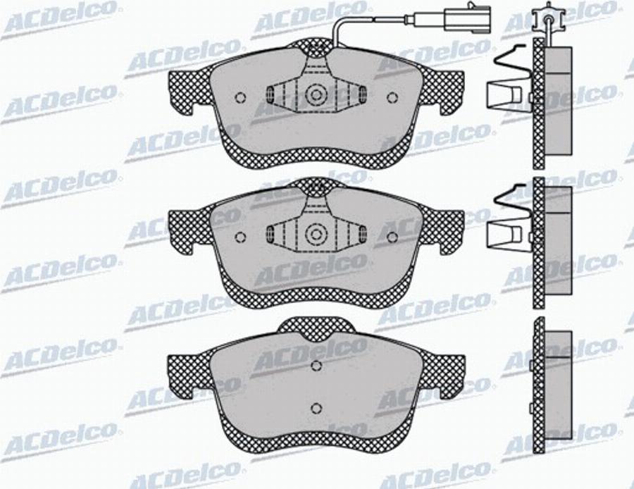 ACDelco AC894881D - Kit pastiglie freno, Freno a disco autozon.pro