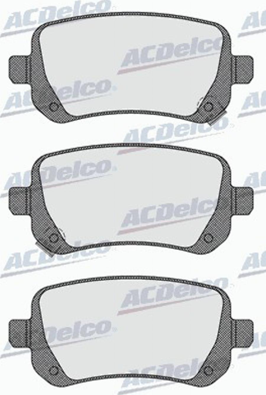 ACDelco AC895581D - Kit pastiglie freno, Freno a disco autozon.pro