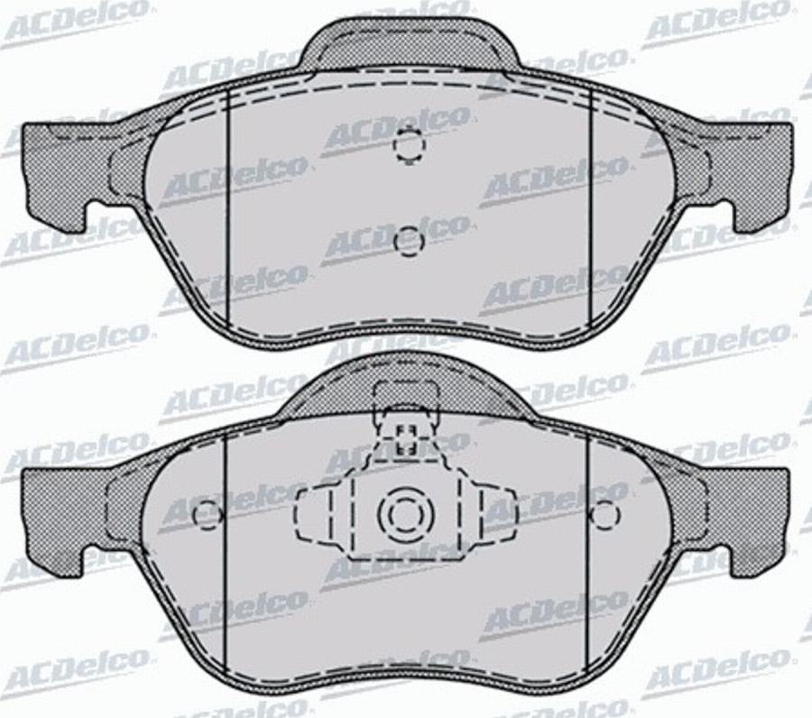 ACDelco AC896981D - Kit pastiglie freno, Freno a disco autozon.pro