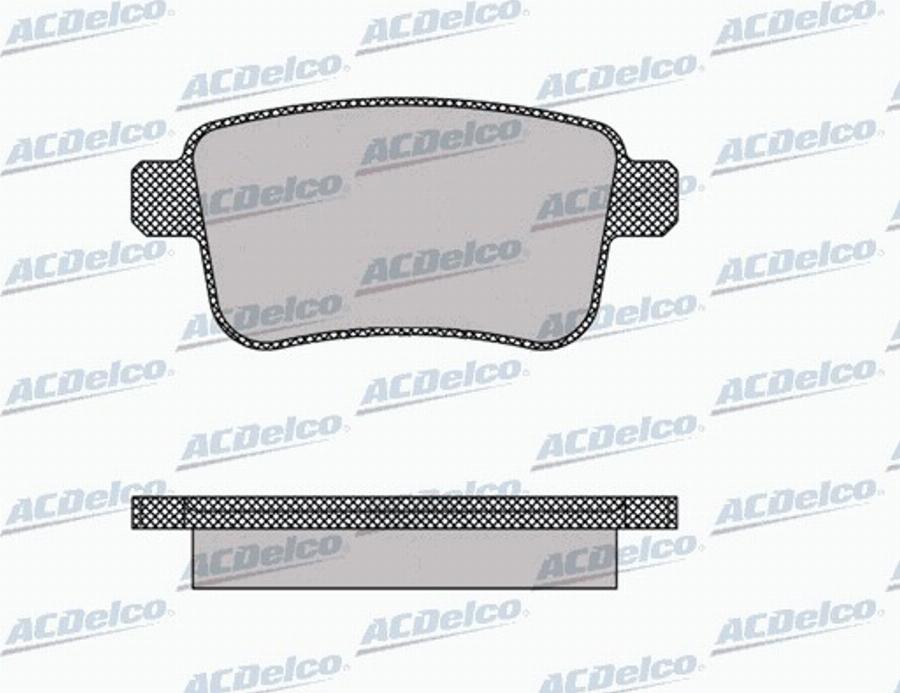 ACDelco AC892081D - Kit pastiglie freno, Freno a disco autozon.pro