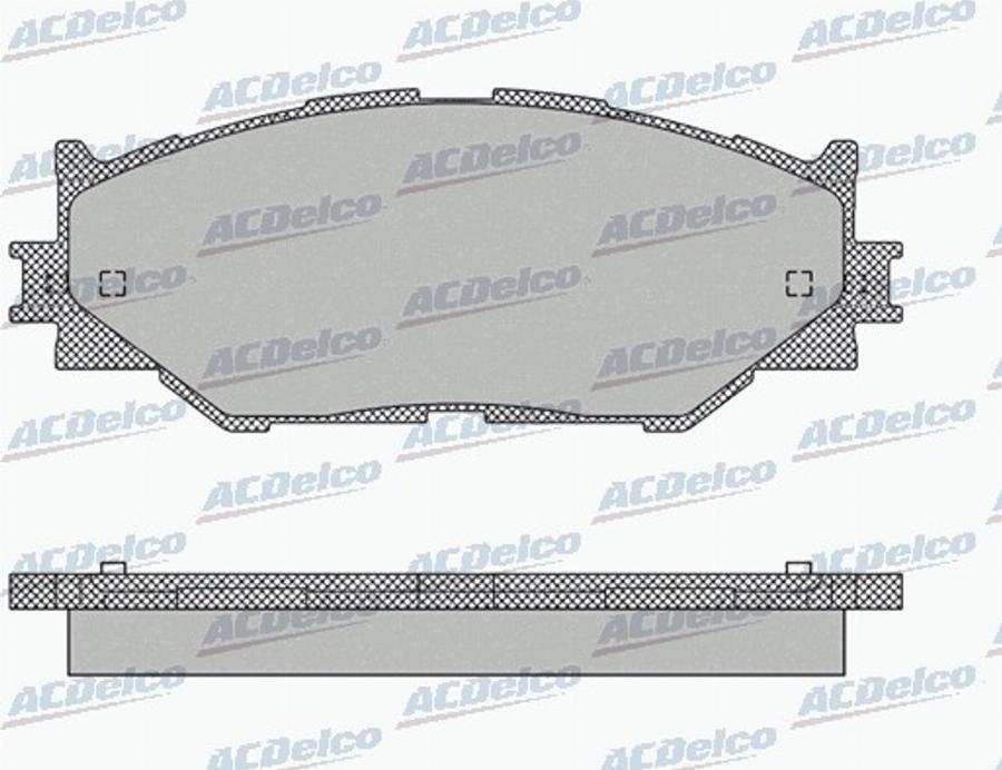 ACDelco AC892381D - Kit pastiglie freno, Freno a disco autozon.pro