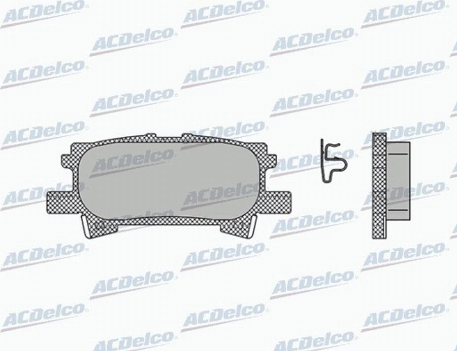 ACDelco AC892781D - Kit pastiglie freno, Freno a disco autozon.pro