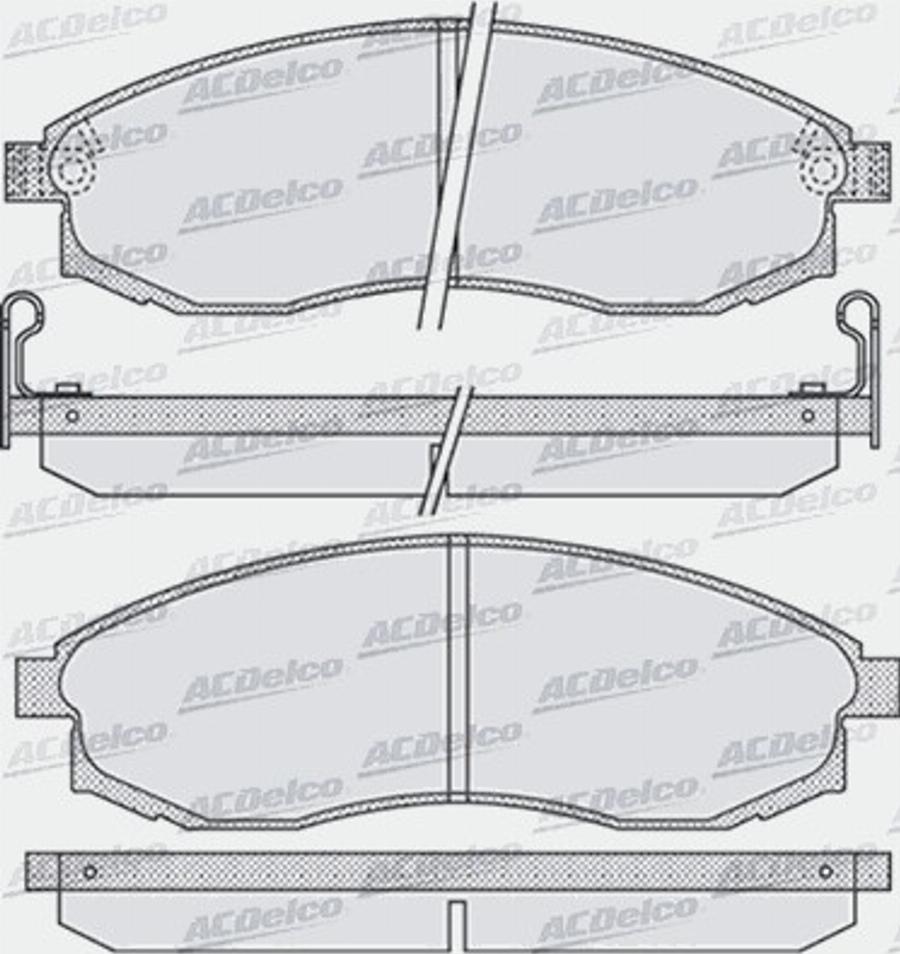 ACDelco AC849481D - Kit pastiglie freno, Freno a disco autozon.pro