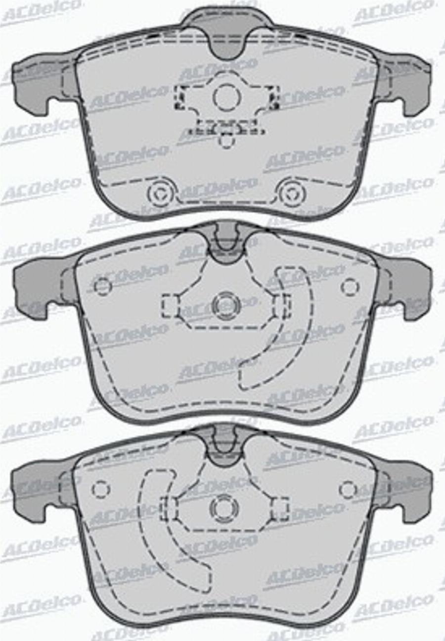 ACDelco AC849581D - Kit pastiglie freno, Freno a disco autozon.pro