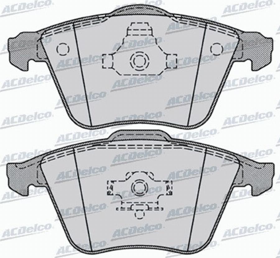 ACDelco AC849781D - Kit pastiglie freno, Freno a disco autozon.pro