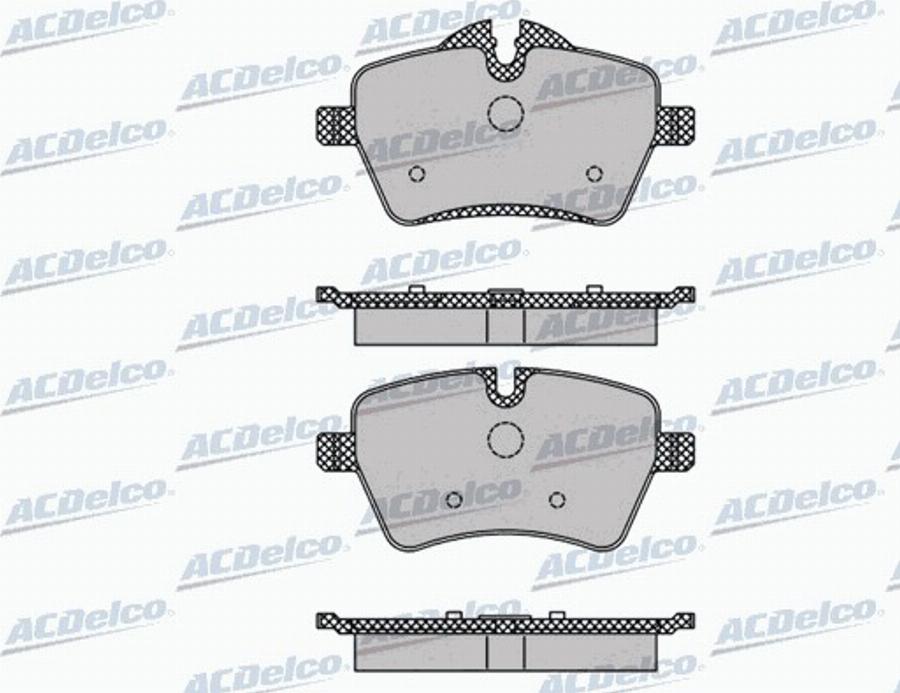 ACDelco AC844981D - Kit pastiglie freno, Freno a disco autozon.pro