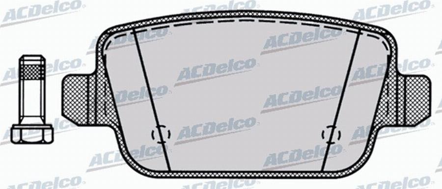 ACDelco AC846681D - Kit pastiglie freno, Freno a disco autozon.pro