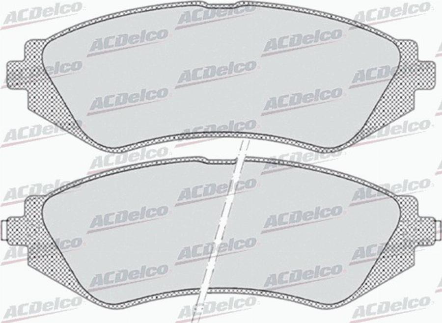 ACDelco AC846281D - Kit pastiglie freno, Freno a disco autozon.pro