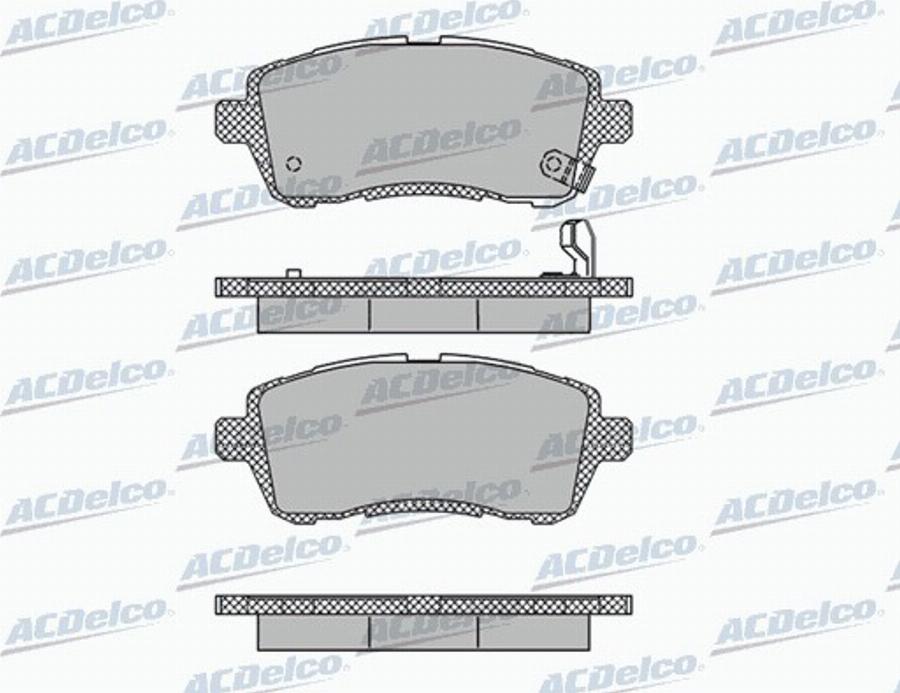 ACDelco AC859381D - Kit pastiglie freno, Freno a disco autozon.pro