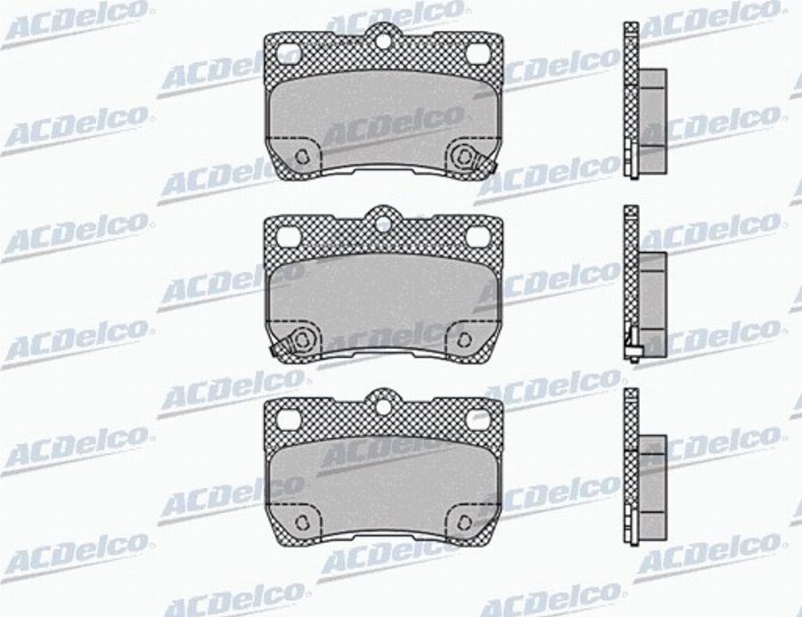 ACDelco AC856981D - Kit pastiglie freno, Freno a disco autozon.pro