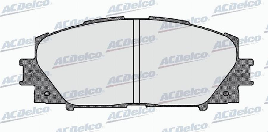 ACDelco AC858081D - Kit pastiglie freno, Freno a disco autozon.pro