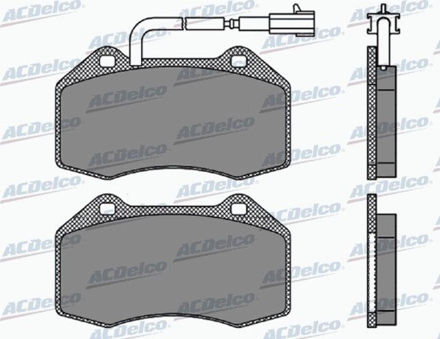 ACDelco AC869281D - Kit pastiglie freno, Freno a disco autozon.pro