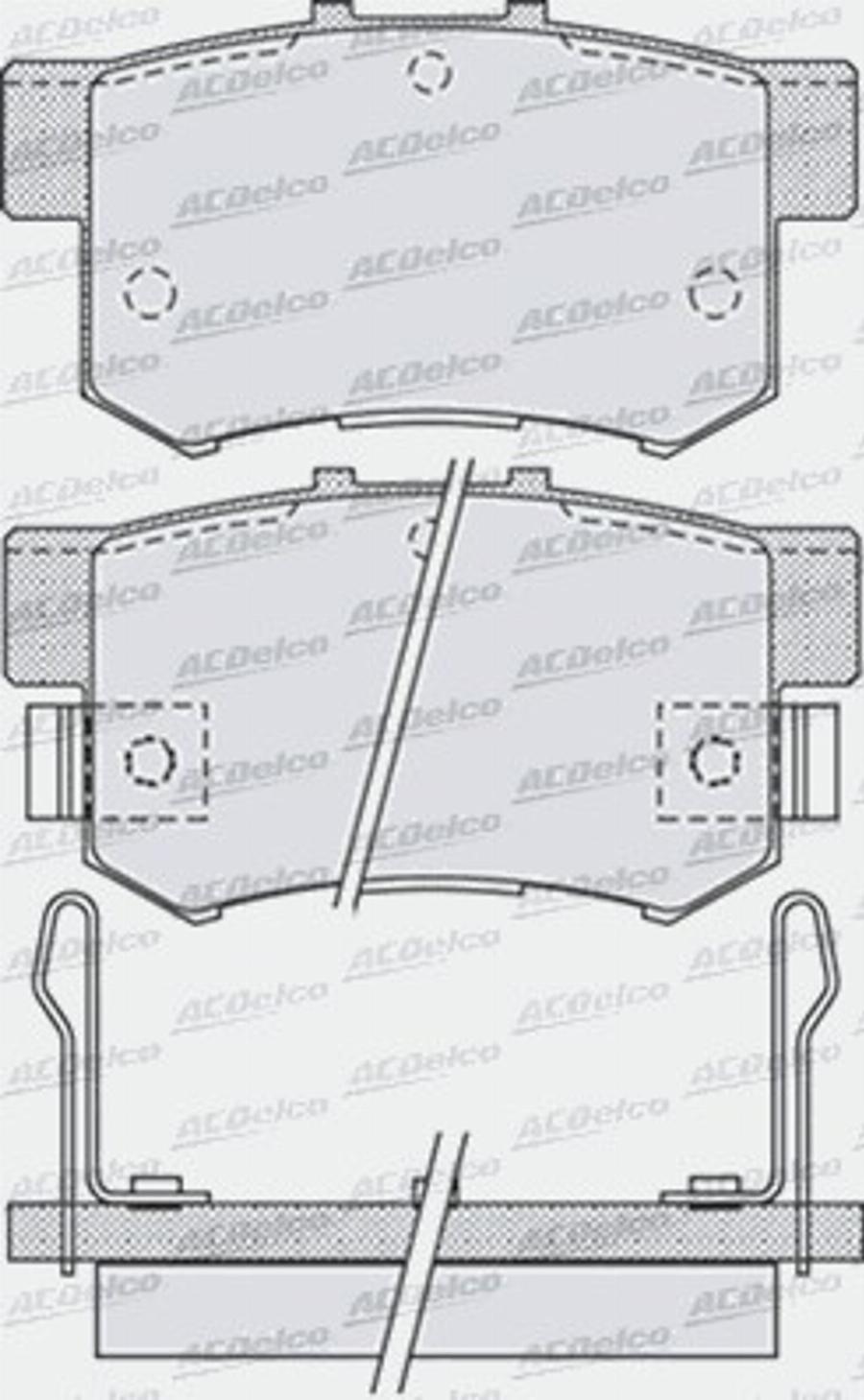 ACDelco AC861881D - Kit pastiglie freno, Freno a disco autozon.pro