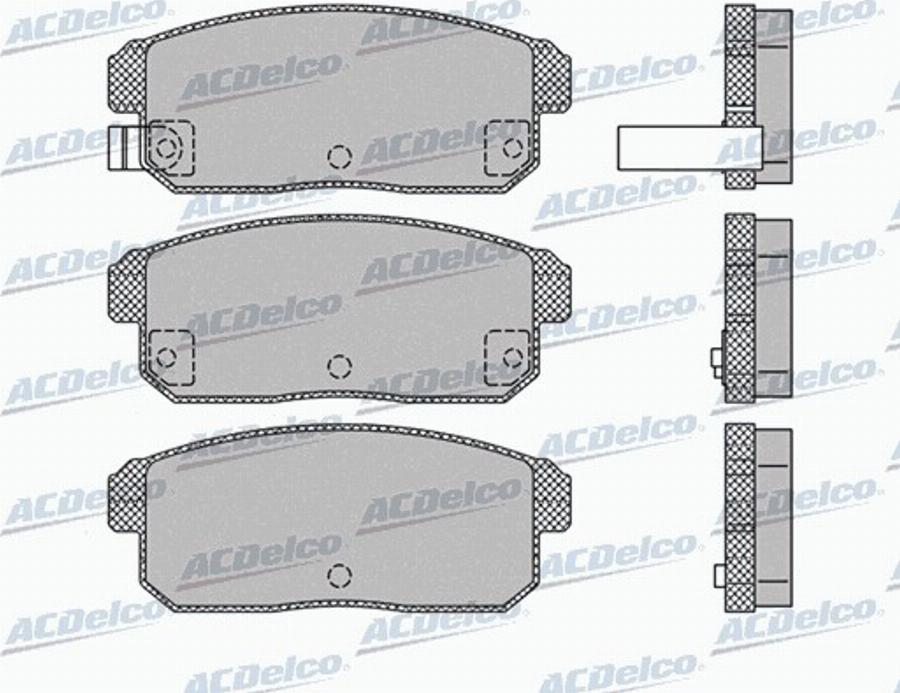 ACDelco AC868981D - Kit pastiglie freno, Freno a disco autozon.pro