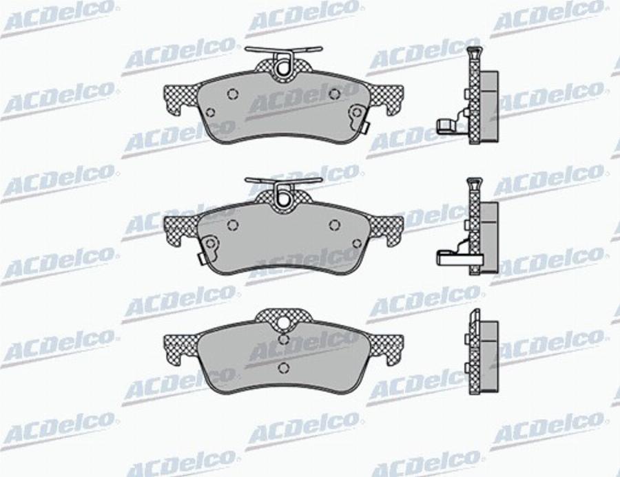 ACDelco AC800681D - Kit pastiglie freno, Freno a disco autozon.pro