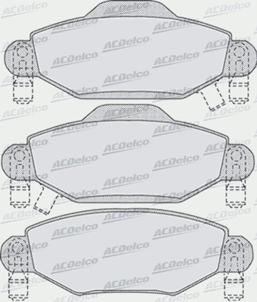 ACDelco AC800081D - Kit pastiglie freno, Freno a disco autozon.pro