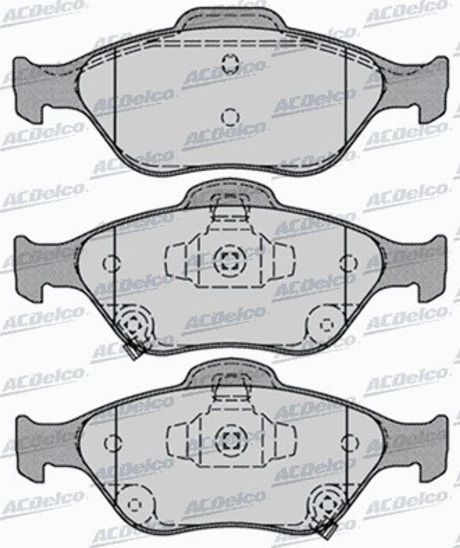 ACDelco AC800281D - Kit pastiglie freno, Freno a disco autozon.pro