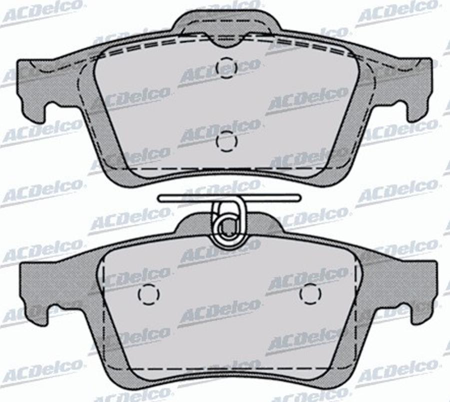 ACDelco AC815881D - Kit pastiglie freno, Freno a disco autozon.pro