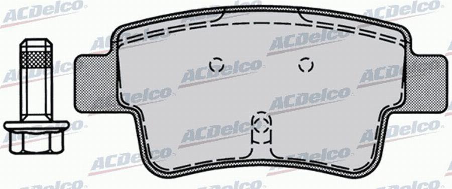 ACDelco AC832981D - Kit pastiglie freno, Freno a disco autozon.pro