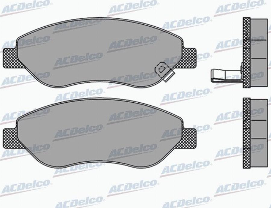 ACDelco AC827681D - Kit pastiglie freno, Freno a disco autozon.pro