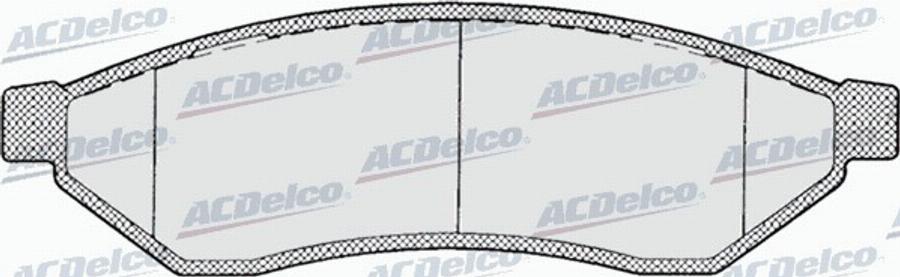 ACDelco AC870981D - Kit pastiglie freno, Freno a disco autozon.pro