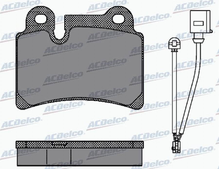 ACDelco AC871381D - Kit pastiglie freno, Freno a disco autozon.pro