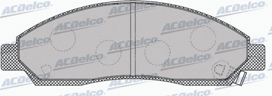 ACDelco AC873381D - Kit pastiglie freno, Freno a disco autozon.pro