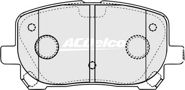 ACDelco ACD1487 - Kit pastiglie freno, Freno a disco autozon.pro