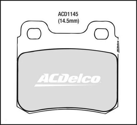 ACDelco ACD1145 - Kit pastiglie freno, Freno a disco autozon.pro