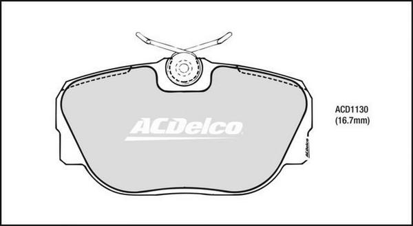 ACDelco ACD1130 - Kit pastiglie freno, Freno a disco autozon.pro