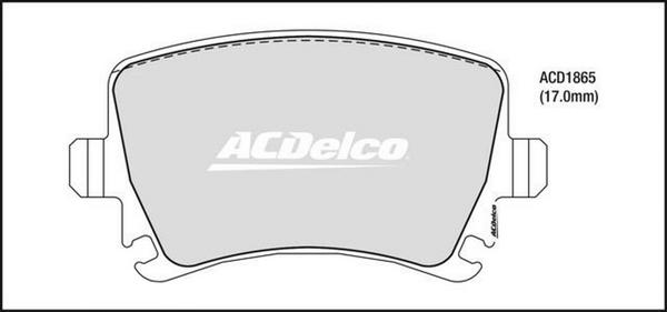 ACDelco ACD1865 - Kit pastiglie freno, Freno a disco autozon.pro