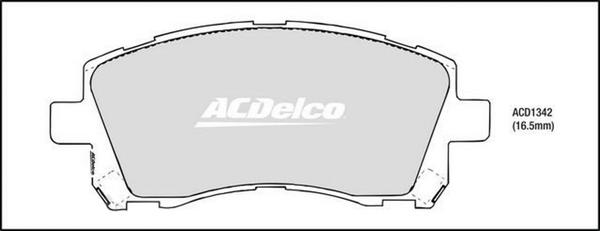 ACDelco ACD1342 - Kit pastiglie freno, Freno a disco autozon.pro