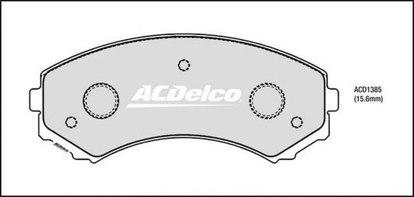 ACDelco ACD1385 - Kit pastiglie freno, Freno a disco autozon.pro