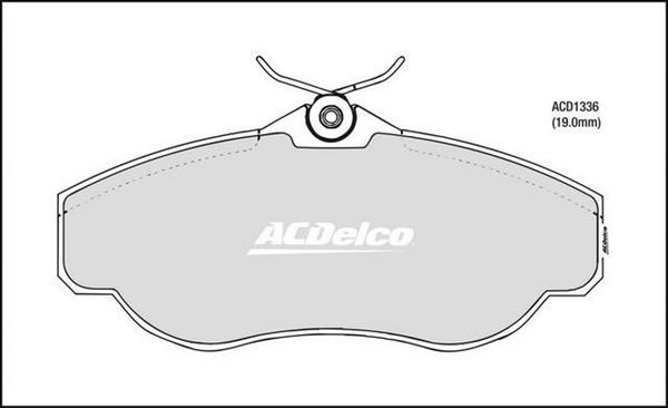 ACDelco ACD1336 - Kit pastiglie freno, Freno a disco autozon.pro