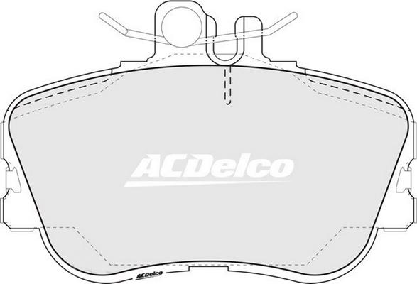 ACDelco ACD1295 - Kit pastiglie freno, Freno a disco autozon.pro