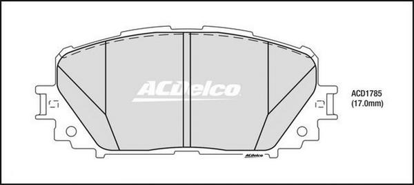 ACDelco ACD1785 - Kit pastiglie freno, Freno a disco autozon.pro