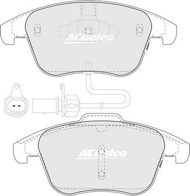 ACDelco ACD2184 - Kit pastiglie freno, Freno a disco autozon.pro