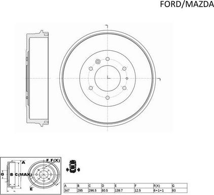 ACDelco ACDR1642 - Tamburo freno autozon.pro