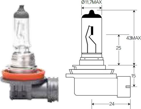 ACDelco ACH11 - Lampadina, Faro principale autozon.pro