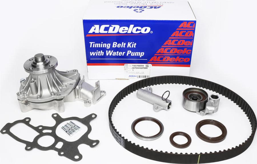 ACDelco ACTCKHWP988 - Pompa acqua + Kit cinghie dentate autozon.pro