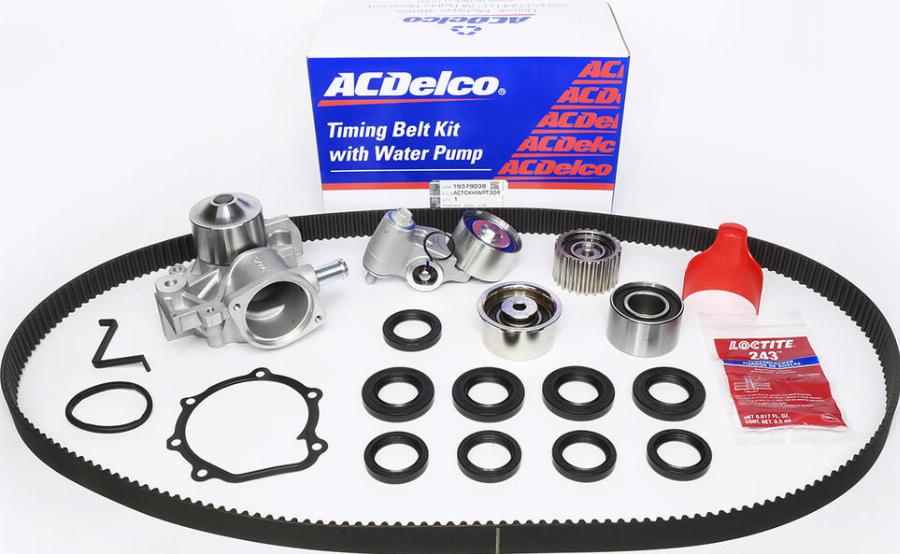 ACDelco ACTCKHWPT304 - Pompa acqua + Kit cinghie dentate autozon.pro