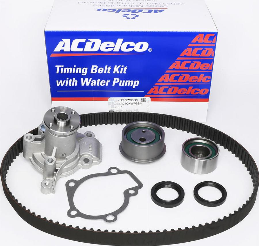 ACDelco ACTCKWP284 - Pompa acqua + Kit cinghie dentate autozon.pro