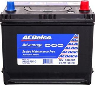 ACDelco AD22F510 - Batteria avviamento autozon.pro