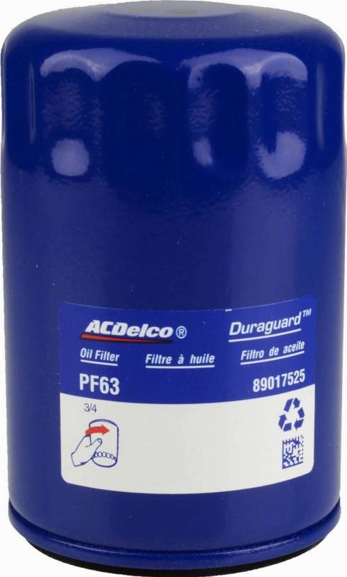 ACDelco PF63 - Filtro olio autozon.pro