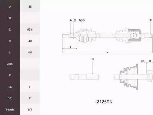 Euro Driveline VW150 - Albero motore / Semiasse autozon.pro