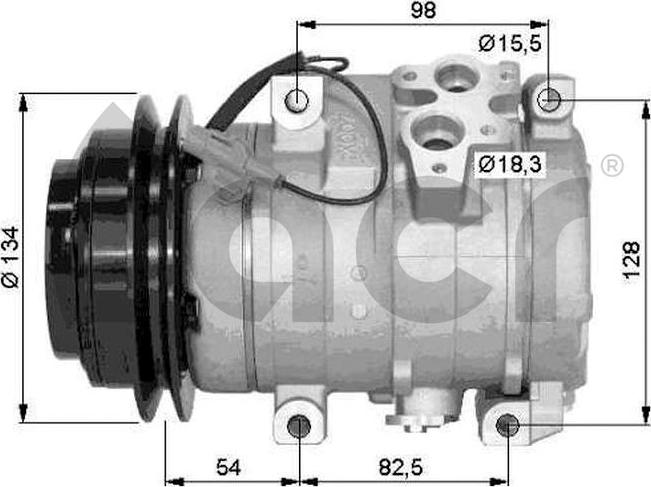 ACR 134467 - Compressore, Climatizzatore autozon.pro