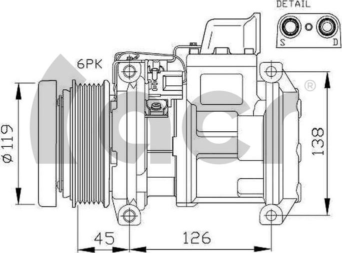 ACR 134427R - Compressore, Climatizzatore autozon.pro