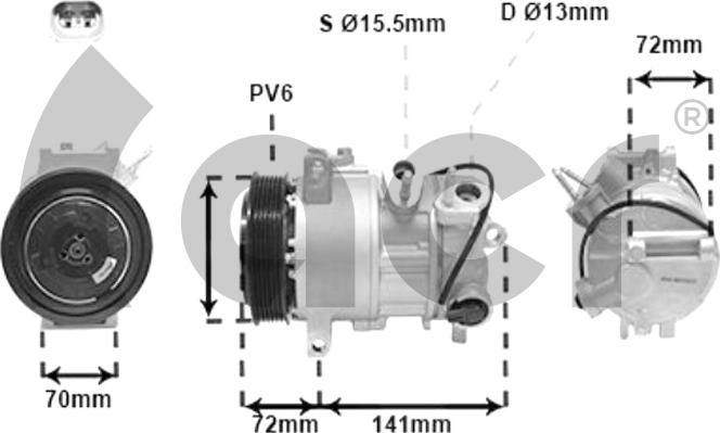 ACR 134649 - Compressore, Climatizzatore autozon.pro