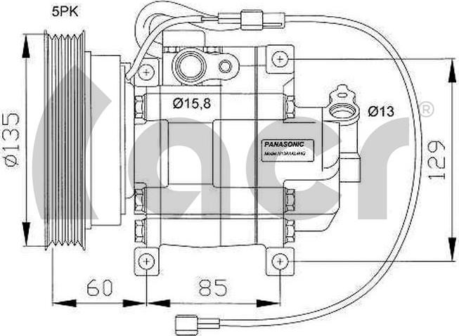 ACR 134605G - Compressore, Climatizzatore autozon.pro